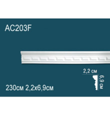Молдинг гибкий Perfect полиуретановый с орнаментом AC203F