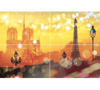Панно Муза-Керамика Paris из 4-х плиток 600х400 мм P4D245