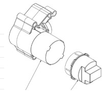 Внутренняя часть шлангового подключения Almar Washbasin E134008