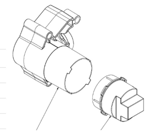 Внутренняя часть шлангового подключения Almar Washbasin E134008
