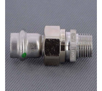 Муфта переходная пресс-Н Viega Sanpress Inox нержавеющая сталь 15x1/2 436445