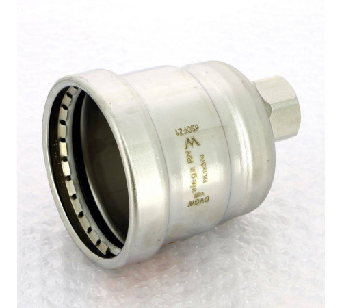 Заглушка Viega Sanpress Inox XL 76.1x3/4 нержавеющая сталь с отверстием ВР 557874