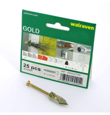 Дюбель забивной для гипсокартона с саморезом Walraven TF 4.0x50 мм 6112331