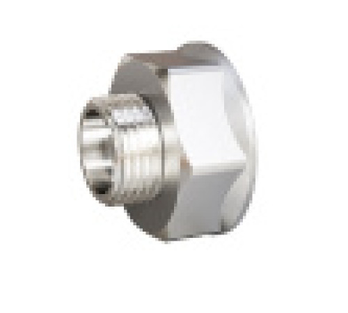 Переход LD Pride 1 ВР x 1/2 НР латунь никелированный LD.67.509.25х15