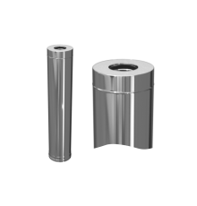 Труба-сэндвич Теплов и Сухов 1 м Ø150/210 мм AISI 304 0.8 мм нерж/ceramics 00-00000408