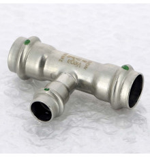 Тройник пресс Viega Sanpress Inox 22x15x22 мм нержавеющая сталь 435936