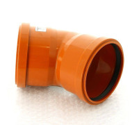 Отвод канализационный двухраструбный Ostendorf KGBD 110 мм 45° 228080