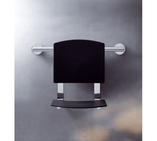 Сиденье для душа складное Keuco Plan Care темно-серый/хром 34981 010037