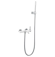 Смеситель для ванны Boheme Uno белый матовый / хром матовый 463-WCR