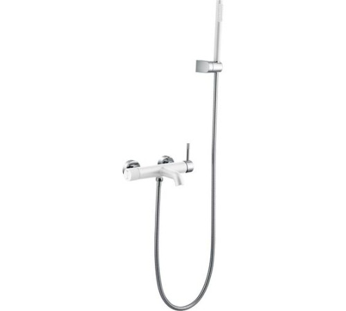 Смеситель для ванны Boheme Uno белый матовый / хром матовый 463-WCR