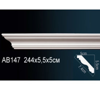 Карниз потолочный Perfect AB147 190x190x2000 мм AB147