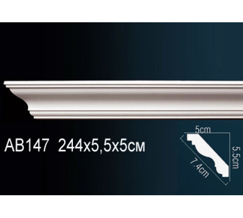 Карниз потолочный Perfect AB147 190x190x2000 мм AB147