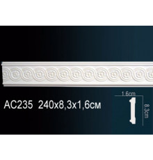 Молдинг полиуретановый Perfect гибкий с рисунком AC235F