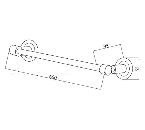 Полотенцедержатель подвесной Boheme Murano Cristal хром 10902-CRST-CH