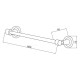 Полотенцедержатель подвесной Boheme Murano Cristal хром 10902-CRST-CH