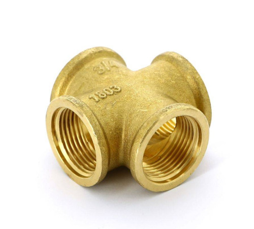 Крестовина латунная Uni-Fitt 3/4 ВР 619G3333