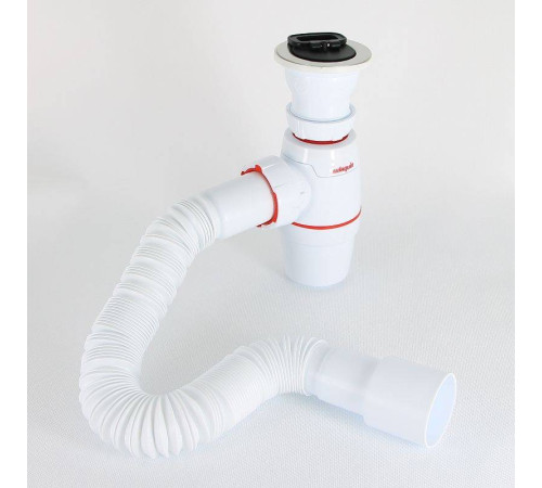 Сифон для раковины Wirquin NEO 1 1/2 x 40 мм с гофротрубой 800 мм 30987067