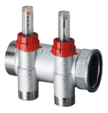 Коллектор запорный FAR 1 ВР-НР с расходомерами 3 отвода M24x19 FK 3970 C103