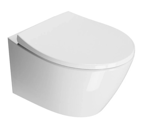Сиденье для унитаза GSI Modo Soft Close белое глянцевое MS98C11