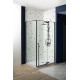 Душевое ограждение Aquanet IDEAL 1200x900 мм прозрачное 8 мм черный матовый AE-AXC92MB-S-B