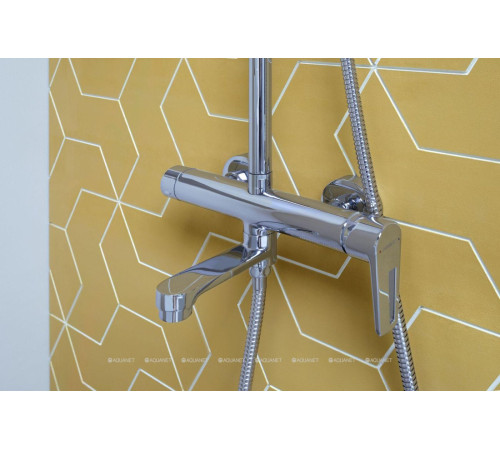 Душевая колонна со смесителем и изливом Aquanet Logic хром AF320-72-R-C