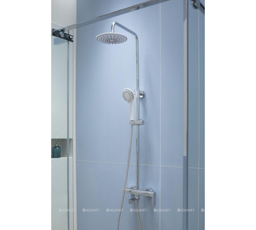 Душевая колонна со смесителем и изливом Aquanet Logic хром AF320-72-R-C