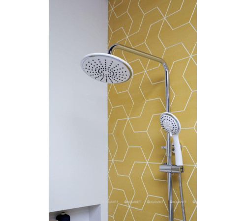 Душевая колонна со смесителем и изливом Aquanet Logic хром AF320-72-R-C