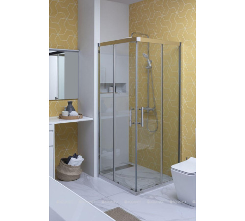 Душевая колонна со смесителем и изливом Aquanet Logic хром AF320-72-R-C