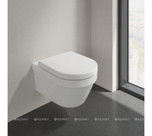 Унитаз подвесной Villeroy & Boch Architectura 370x530 мм с сиденьем 4694HR01