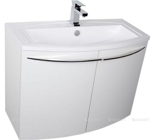 Тумба под раковину De Aqua Токката 2 90 белый 2 распашные двери 167141