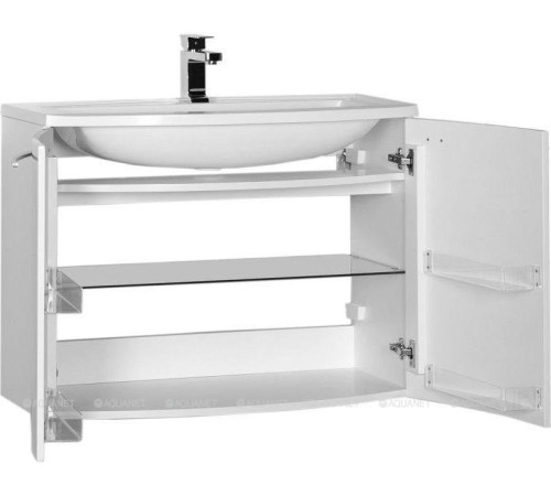 Тумба под раковину De Aqua Токката 2 90 белый 2 распашные двери 167141