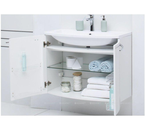 Тумба под раковину De Aqua Токката 2 90 белый 2 распашные двери 167141