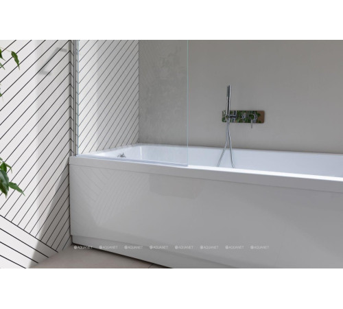 Шторка на борт ванны Allen Brau Priority 800x1500 мм стекло Optiwhite хром 3.31023.00