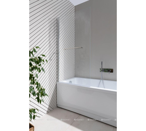 Шторка на борт ванны Allen Brau Priority 800x1500 мм стекло Optiwhite хром 3.31023.00