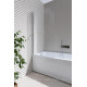 Шторка на борт ванны Allen Brau Priority 800x1500 мм стекло Optiwhite хром 3.31023.00