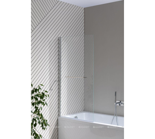 Шторка на борт ванны Allen Brau Priority 800x1500 мм стекло Optiwhite хром 3.31023.00