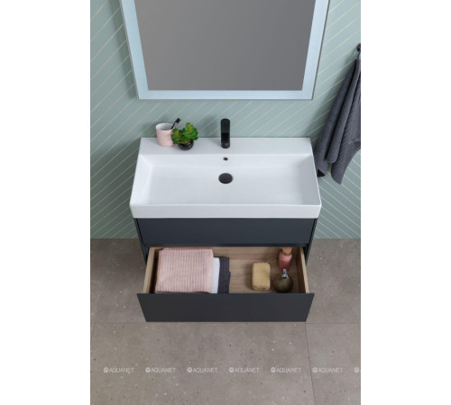 Тумба под раковину Aquanet Бруклин 60 антрацит матовый 00310140