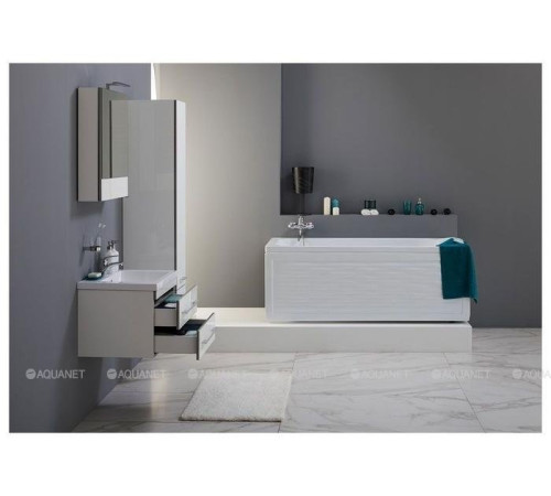 Шкаф-зеркало Aquanet Верона 58 белый (камерино) 00175344