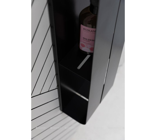 Полка Aquanet Магнум H 200х1300х112 мм вертикальная черный матовый 00326459