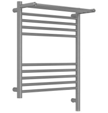 Полотенцесушитель электрический Сунержа Богема 3.1 с 1 полкой 500x600 мм правый сатин браш 071-6007-6050