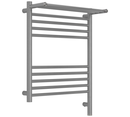 Полотенцесушитель электрический Сунержа Богема 3.1 с 1 полкой 500x600 мм правый сатин браш 071-6007-6050