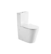 Унитаз напольный с бачком Aquanet 700x375x890 мм горизонтальный выпуск сиденье микролифт AQ1273H-00
