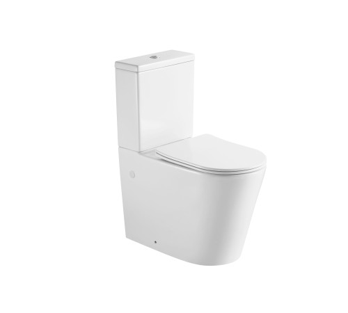 Унитаз напольный с бачком Aquanet 700x375x890 мм горизонтальный выпуск сиденье микролифт AQ1273H-00