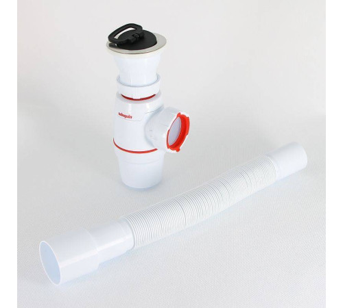 Сифон для раковины Wirquin NEO 1 1/2 x 40 мм с гофротрубой 800 мм 30987067