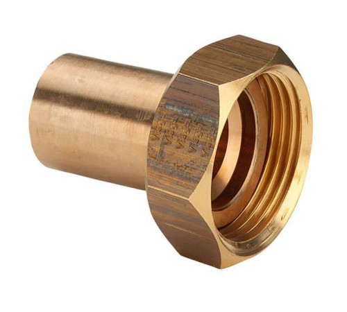 Вставка с накидной гайкой бронза Viega Sanpress 18х3/4 338510