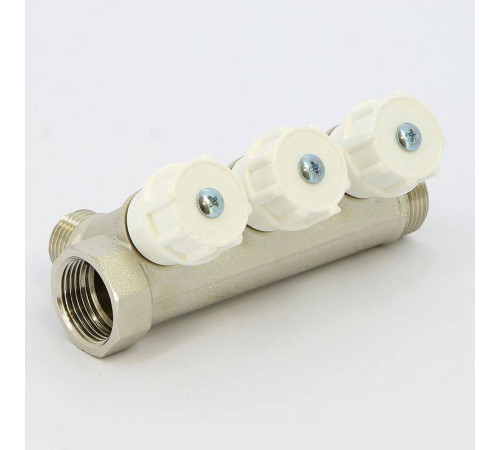 Коллектор с вентилями Itap 3/4 3 выхода 1/2 38 мм 465 3/4-3