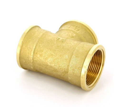 Тройник латунный Tiemme 1 1/2 ВР 1500078