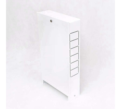 Шкаф коллекторный накладной Uni-Fitt ШРН-0 366х651х125 мм серый 480G0000 RAL 7035