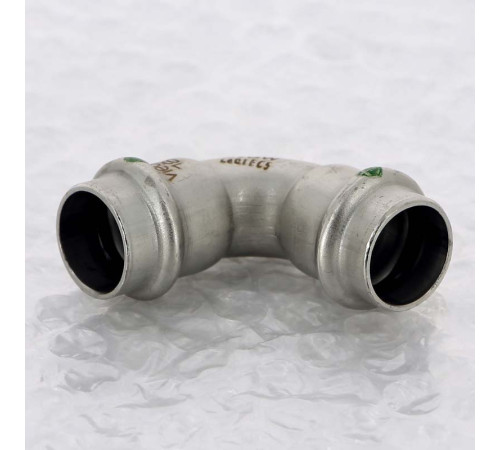 Отвод пресс 90° Viega Sanpress Inox нержавеющая сталь 18 мм 435646