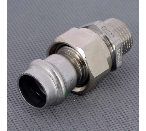 Муфта переходная пресс-Н Viega Sanpress Inox нержавеющая сталь 15x1/2 436445